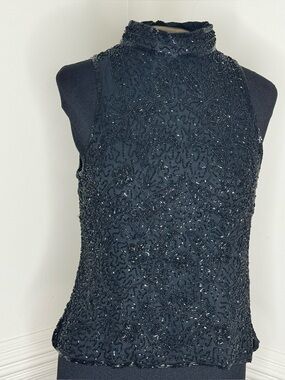 Cocktail Hour! Black Beaded Too made in India